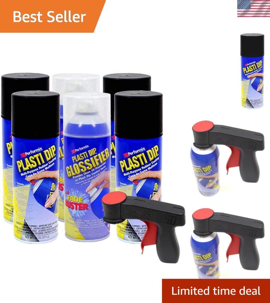 Aerosol Black Rim Kit with Gun – Easy Application for Stunning Vehicle Makeovers