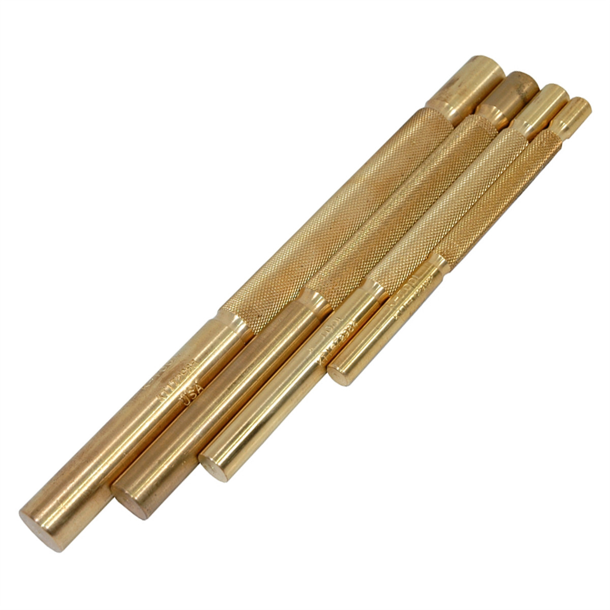 K Tool International 4 Piece Brass Punch Set In Vinyl Pouch KIT BUILD