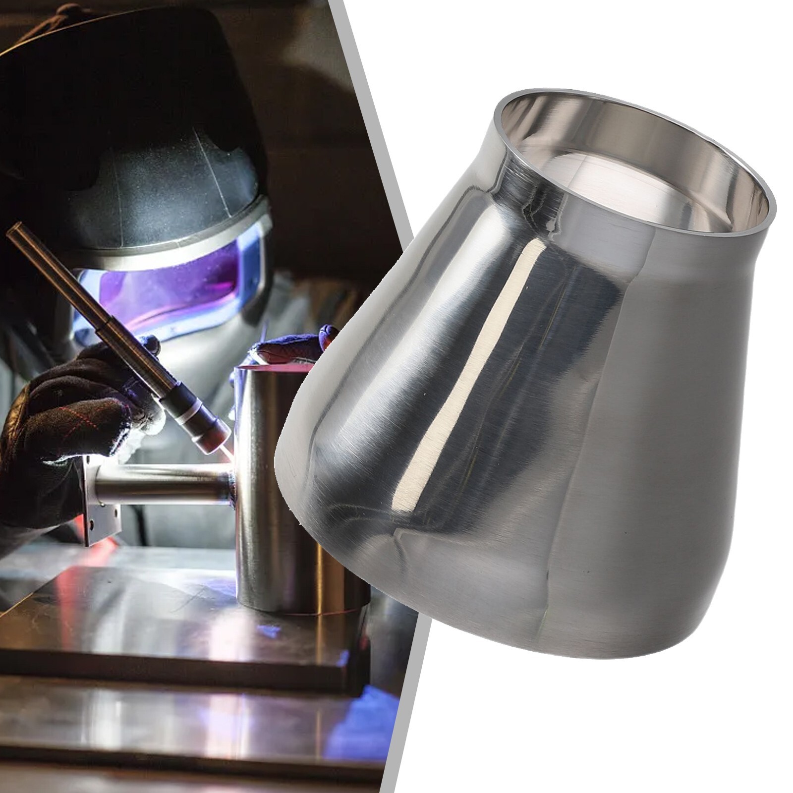 Sanitary Grade Stainless Steel Welded Reducer Adapter for Fittings 1 2 3 Sizes