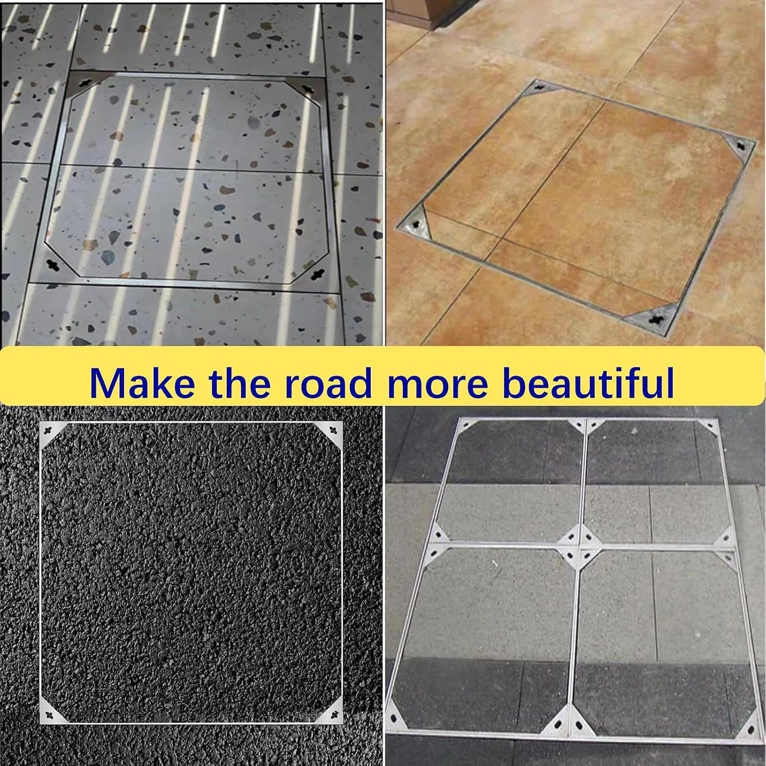 24X24 Stainless Steel Manhole Cover and Frame, Square Septic Tank Lid with Base,