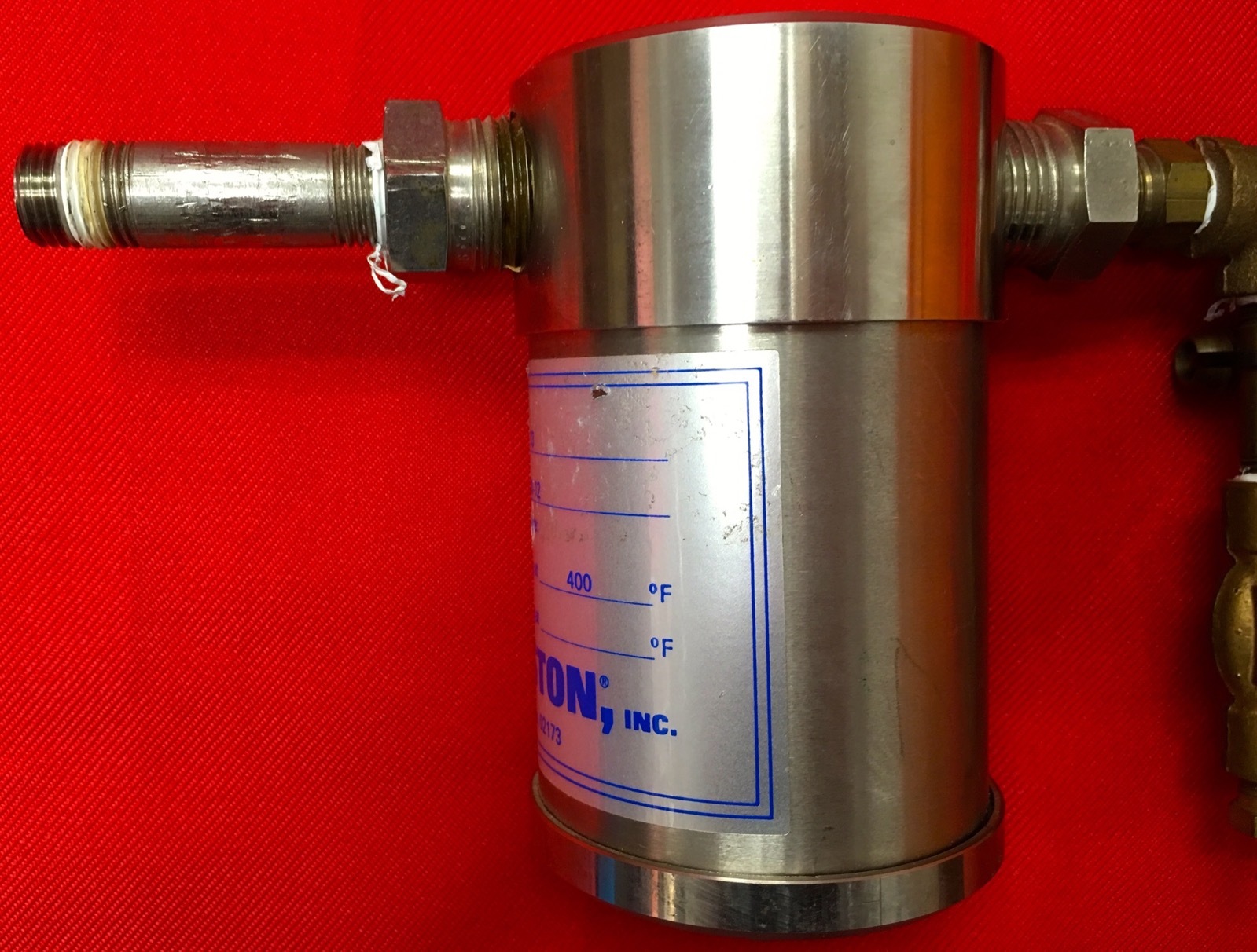 Balston Type 33 Element 100-12 250psig@400F PLUS Hoke Needle Valve Vacuum Gauge