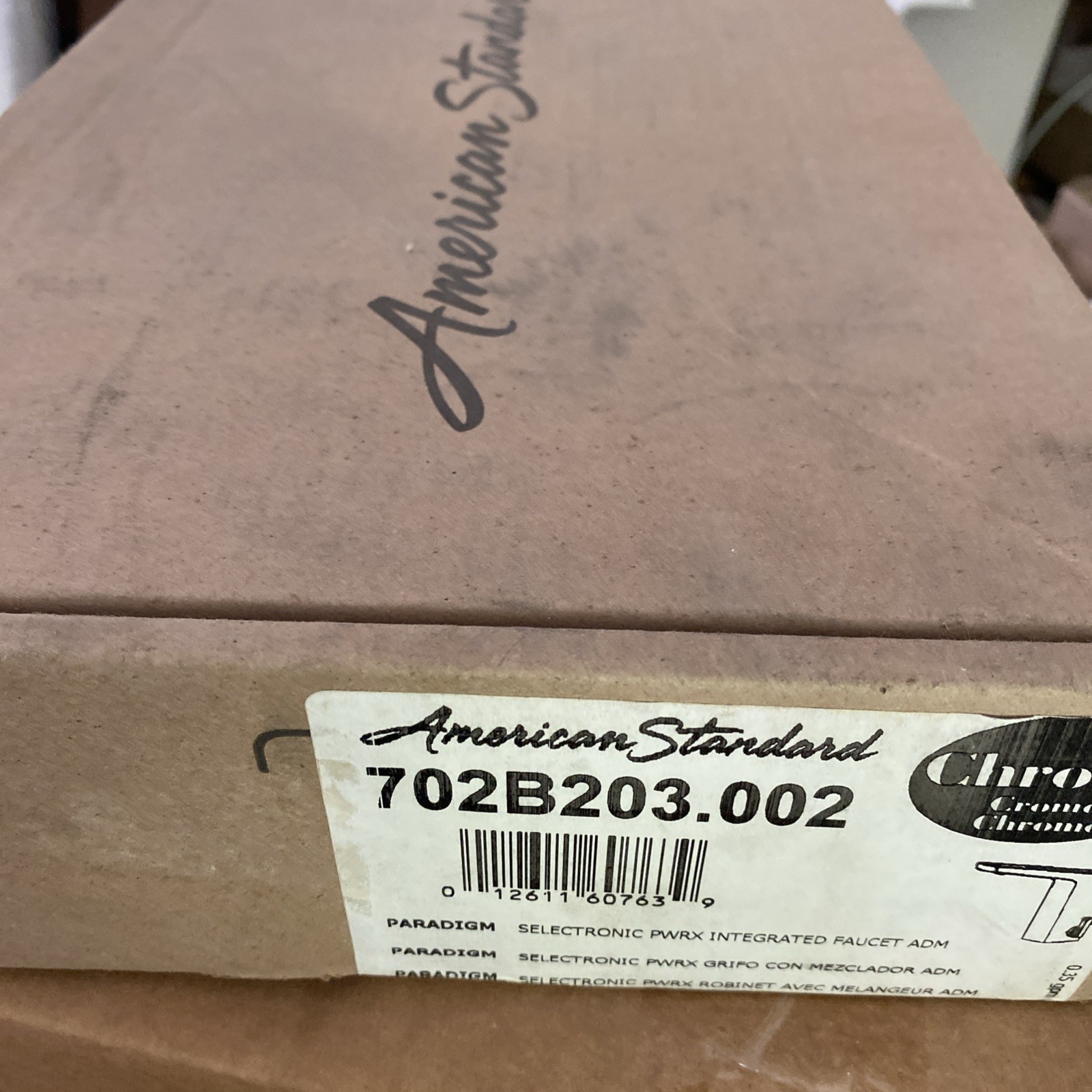 American Standard 702B203.002 SElectronic PWRX INTEGRATED Faucet chrome