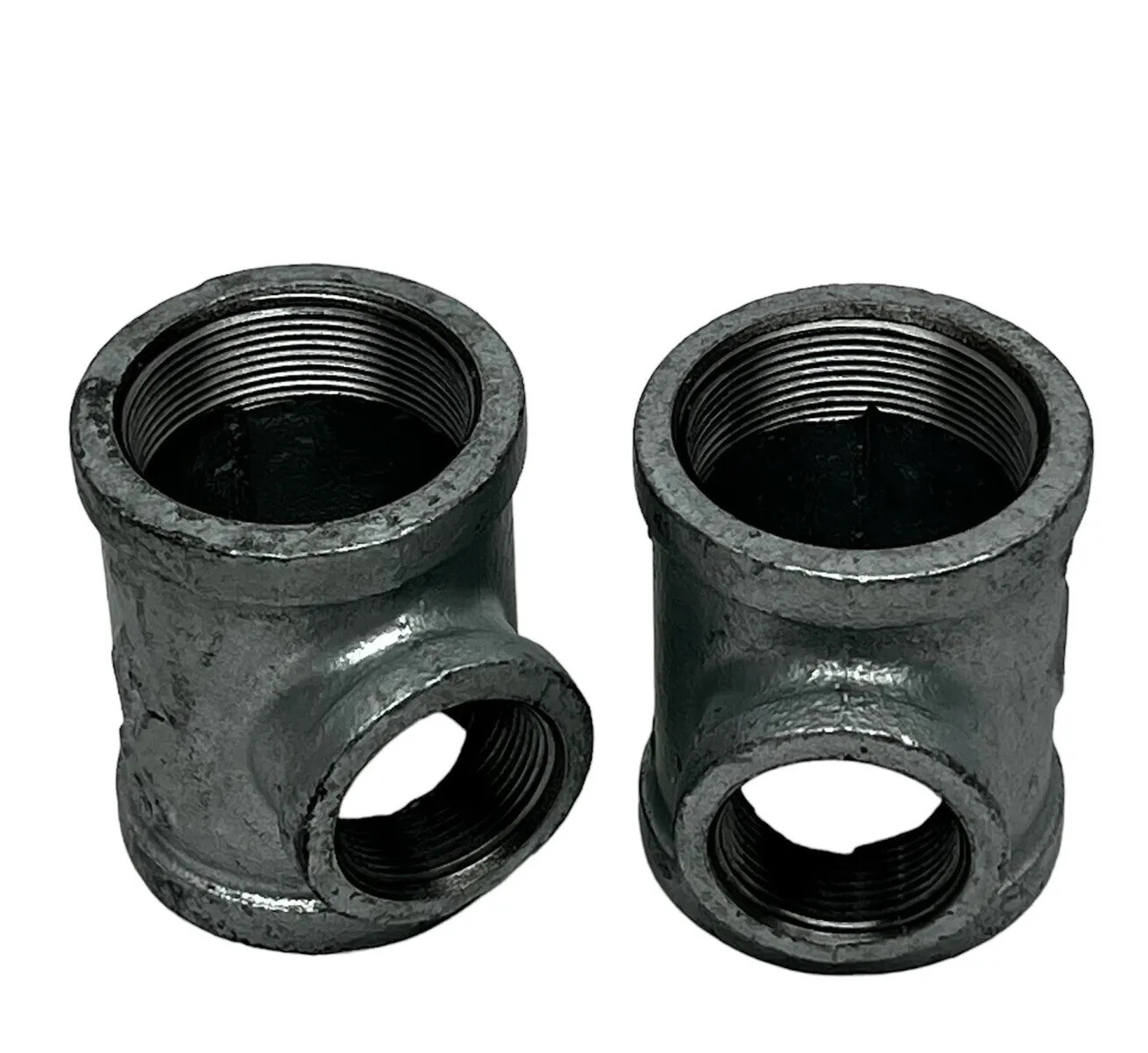 LOT OF 2 CLASS 150 PIPE FITTINGS 2″X2″X 1-1/4″ GALVANIZD