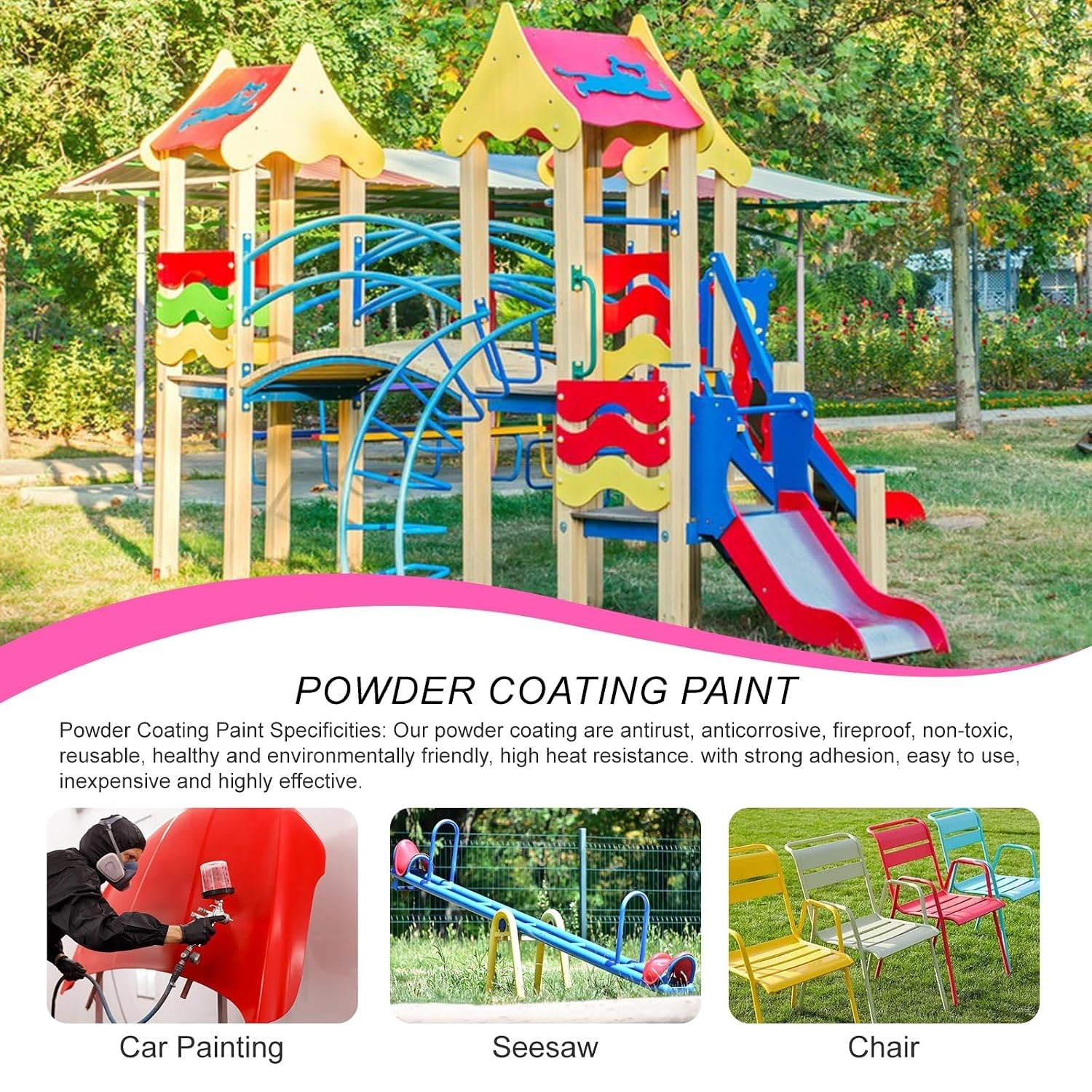 8 Ounce Black Powder Coating Paint for Metal Surfaces – Chip and Rust Resistant