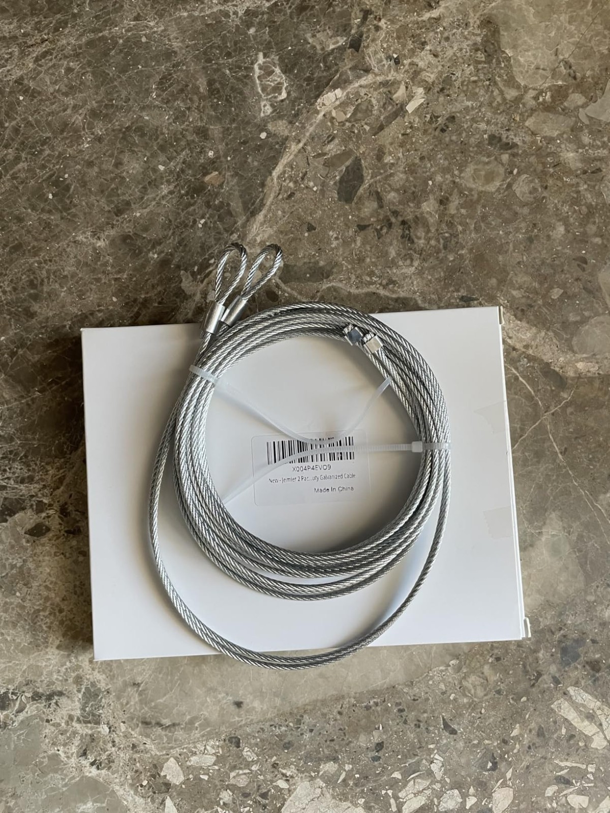 2-Pack 8ft-9in Garage Door Replacement Cable 3/32in for 7ft Doors Galvanized Set