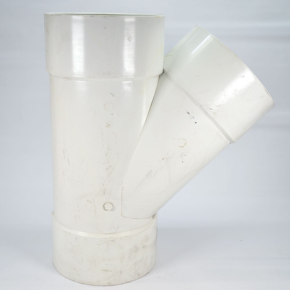 Plumbing 9″ x 9″ x 9″ DWV Wye Non-Pressure Application PVC Pipe Y Fitting