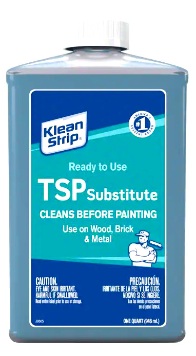 Klean-Strip TSP Substitute, Cleans Before Painting, Wood, Brick, Metal – 1 qt.