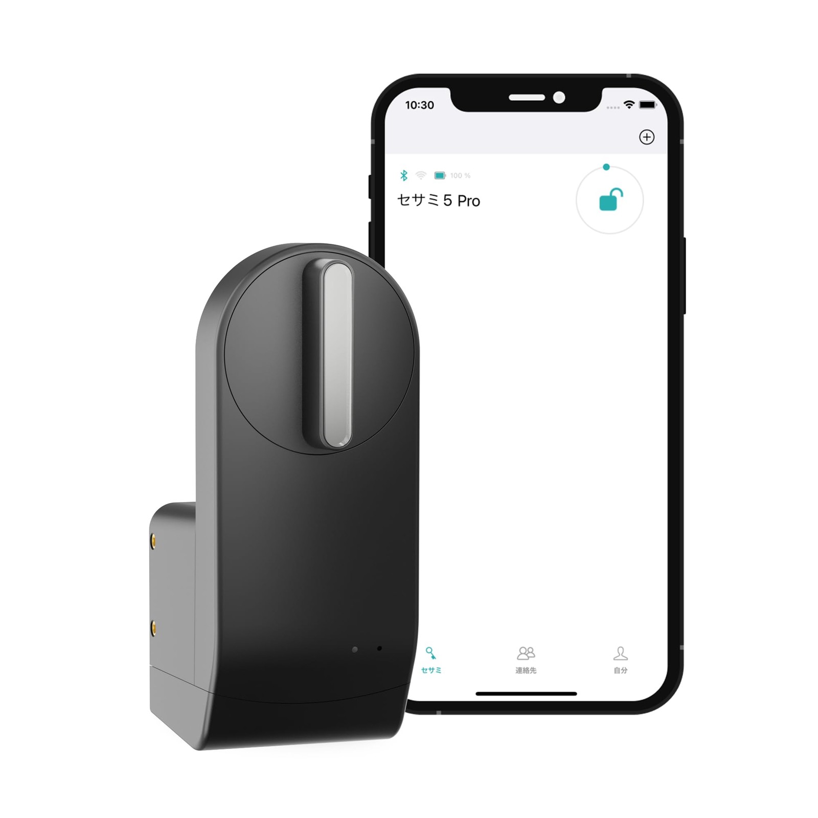 Sesame 5 Pro, Smart Lock, Pro-Level, Bluetooth Electronic Black