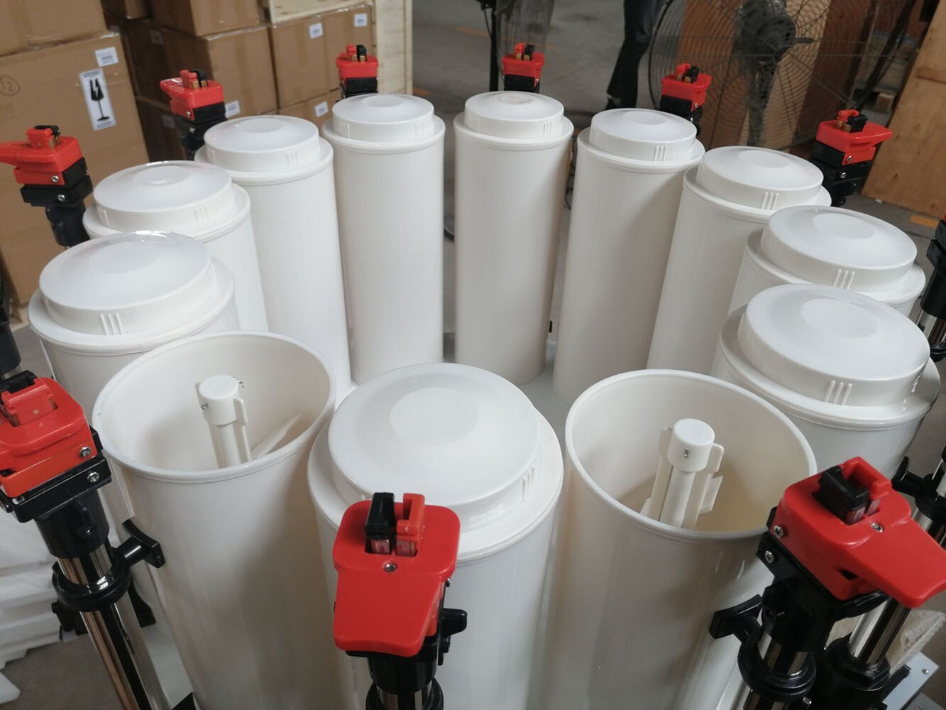 12 Station Paint Colorant Dispenser & 5 Gal Automatic Platform Paint Mixer 110V