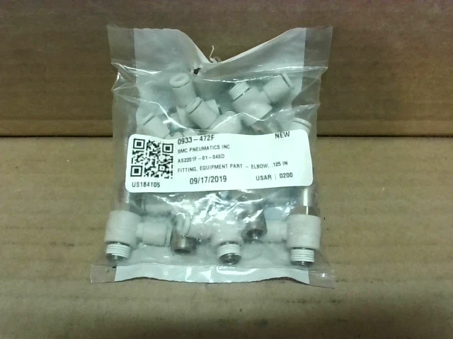 SMC AS2201F-01-04SD Flow Control Valve 4mm Tube 1/8″ 10 PCS Factory Sealed-Facto