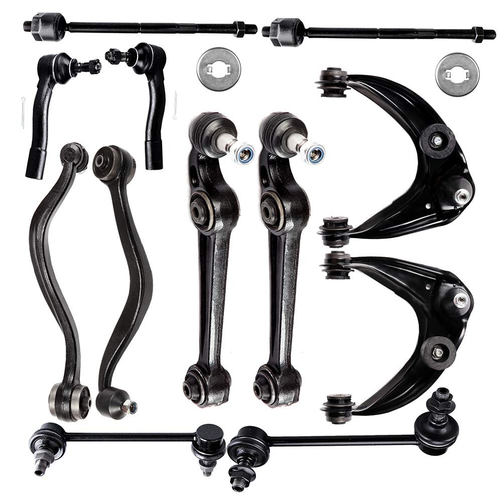 12Pcs Front Suspension Kit Mazda 6 2003-2007 Control Arm Ball Joint Tie Rod End