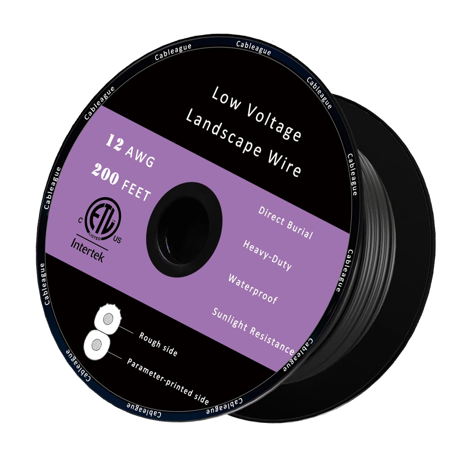 Cableague 12/2 Voltage Landscape Lighting Wire 200ft 12AWG2 Conductor
