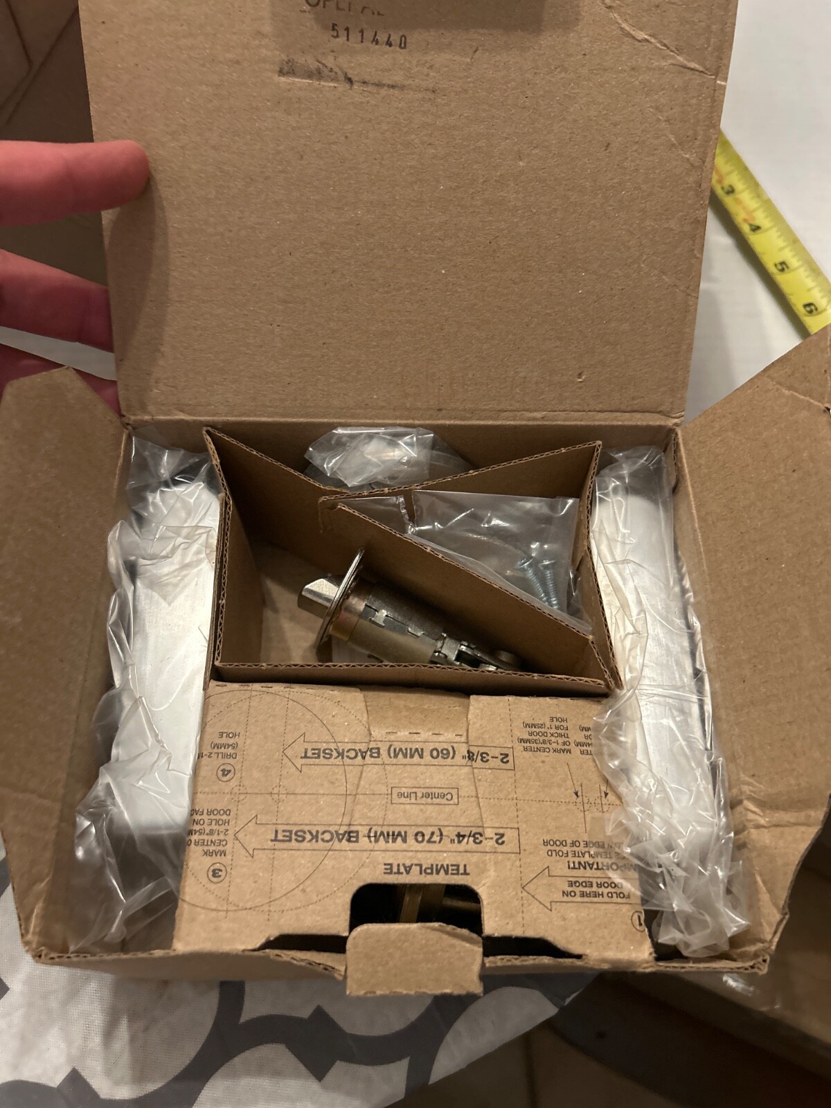 Yale Commercial Interior Door Lock, Silver, Model D5106701