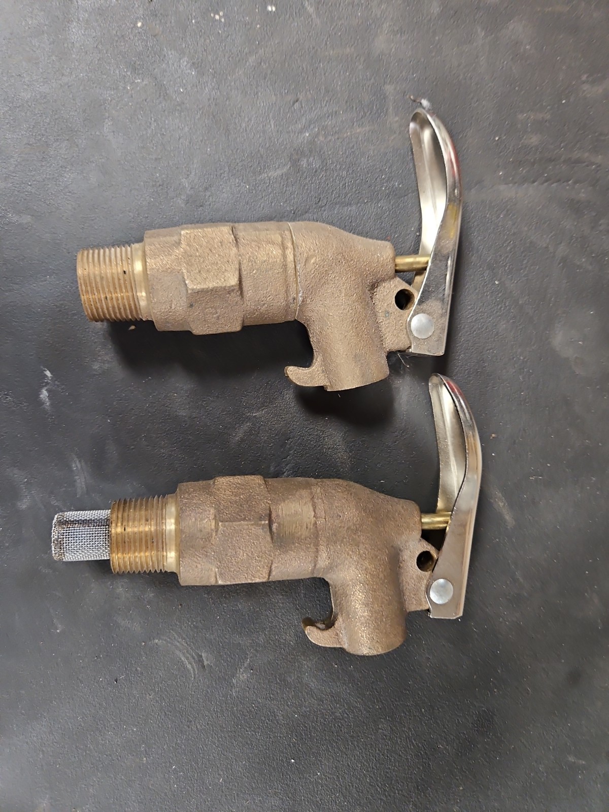 2 Each New Justrite 8-902 Brass Drum Safety Faucet 3/4″ NPT U3