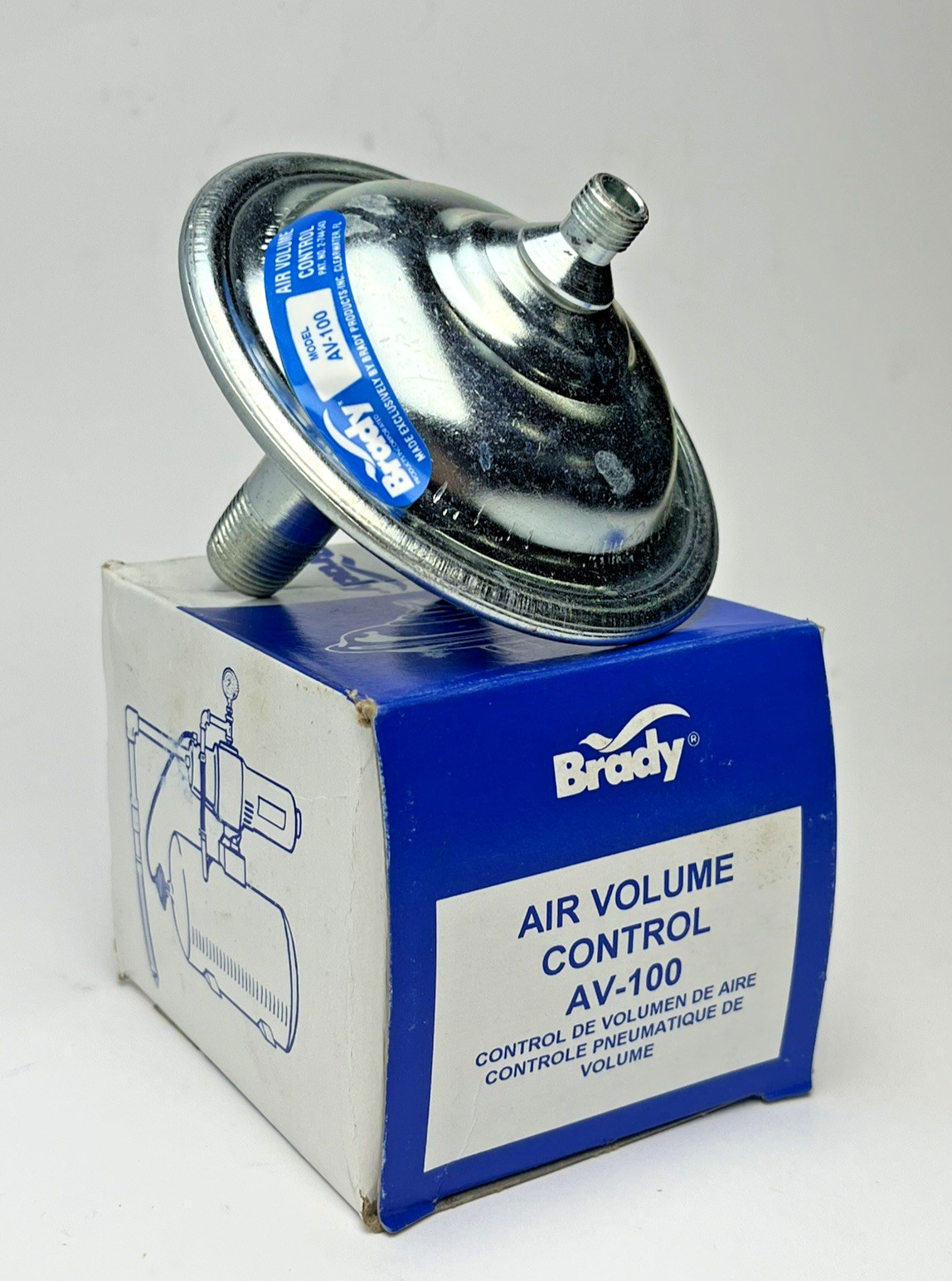 Brady Air Volume Control AV-100 for Air and Water Systems New Old Stock
