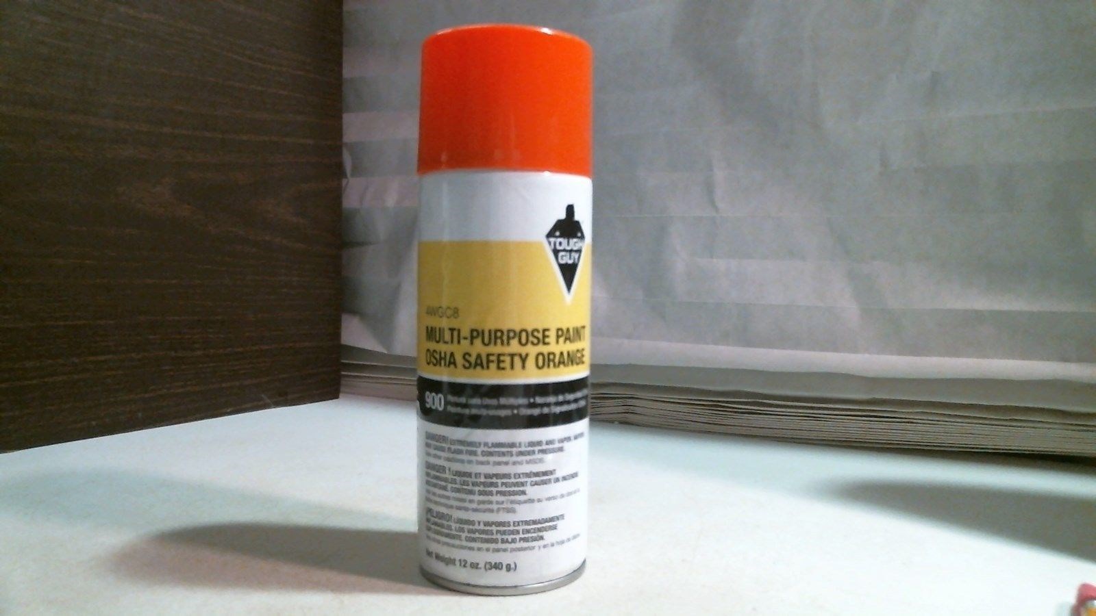 Tough Guy 4WGC8 Multi-Purpose Paint OSHA Safety Orange, 2 PER ORDER, FREE SHIP