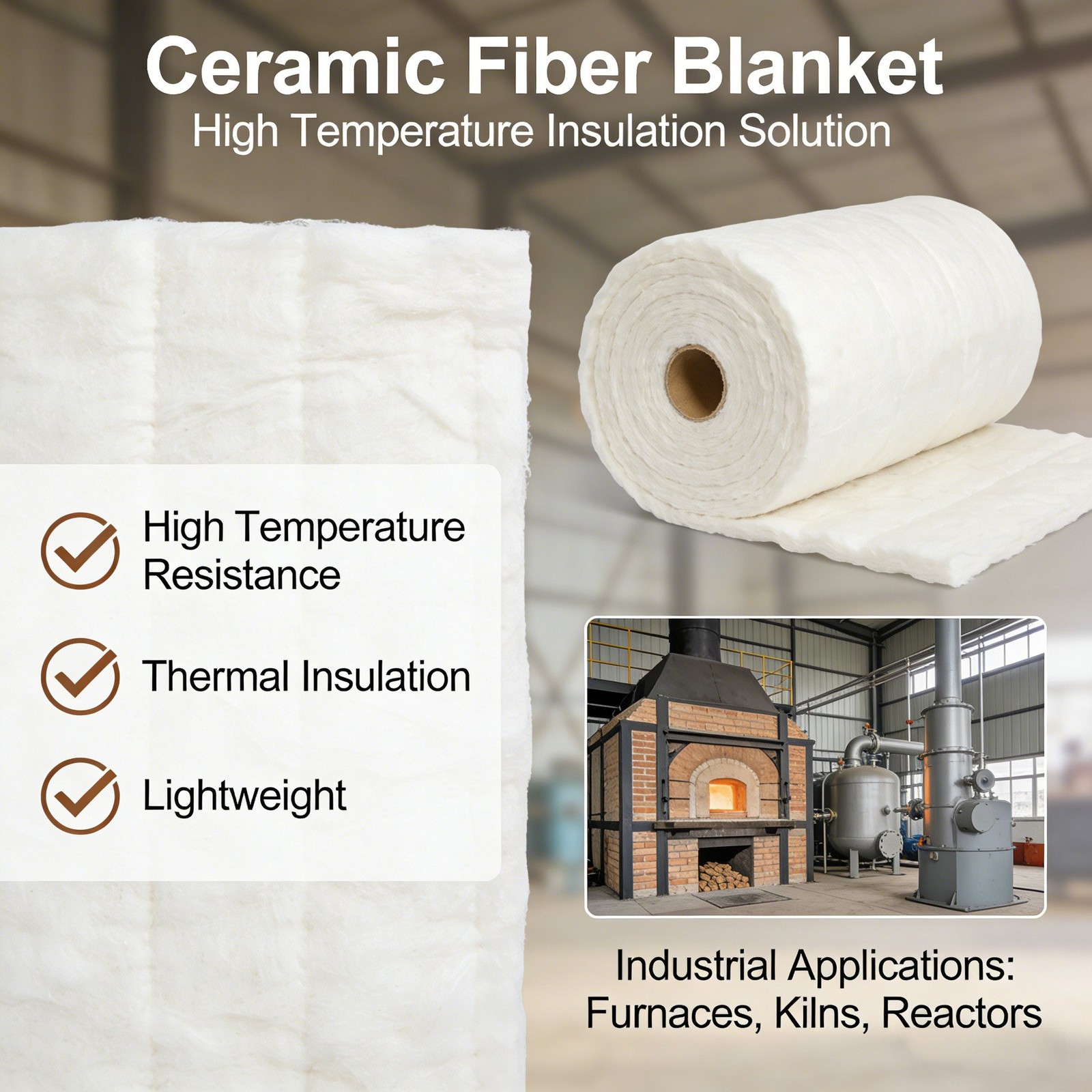 Lightweight Ceramic Fiber Insulation Cotton Reduces Energy Consumption