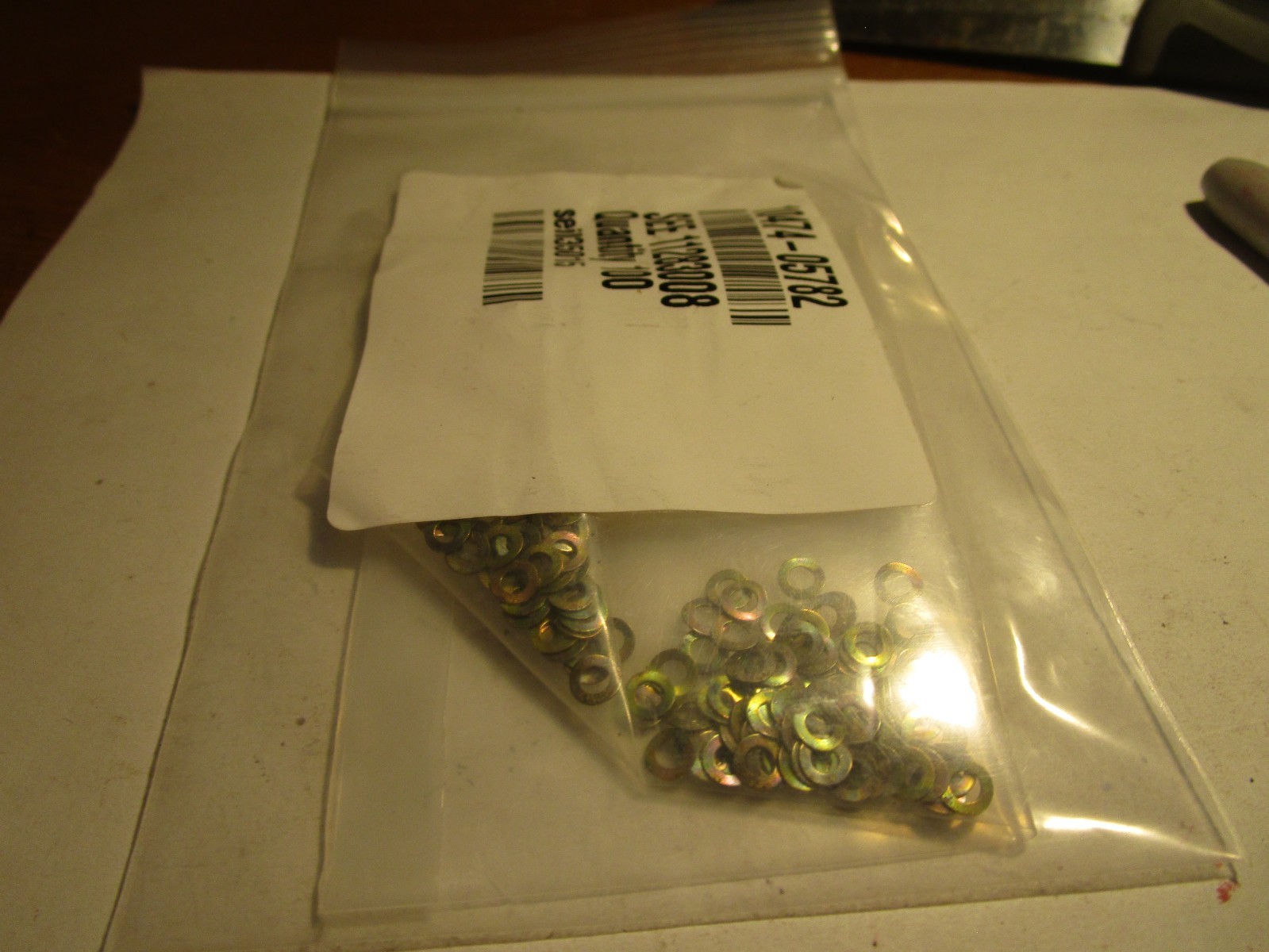Split Lock Washers DIN 137A O.D 5.5MM X 2.5MM I.D. YELLOW ZINC QTY 100