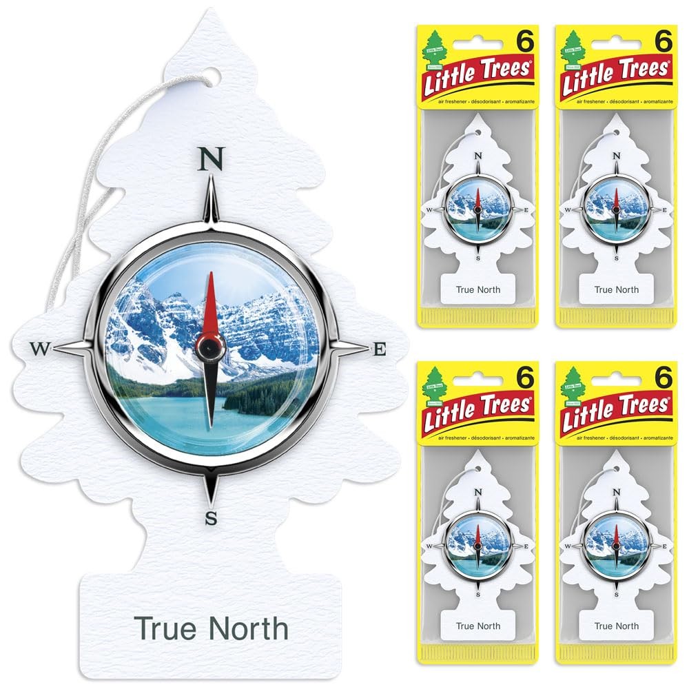 Little Trees 67146 True North Hanging Air Freshener for Car & Home 24 Pack!