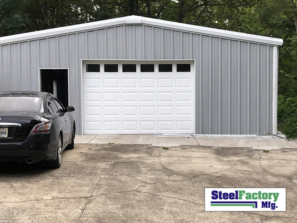 MADE IN USA Steel Factory Mfg Prefab 30x30x12 Metal Garage Building Kit NEW