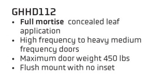 FULL MORTISE HEAVY DUTY GEARED HINGE COMERCIAL GRADE FLUSH MOUNT 83″ ALUMINUM