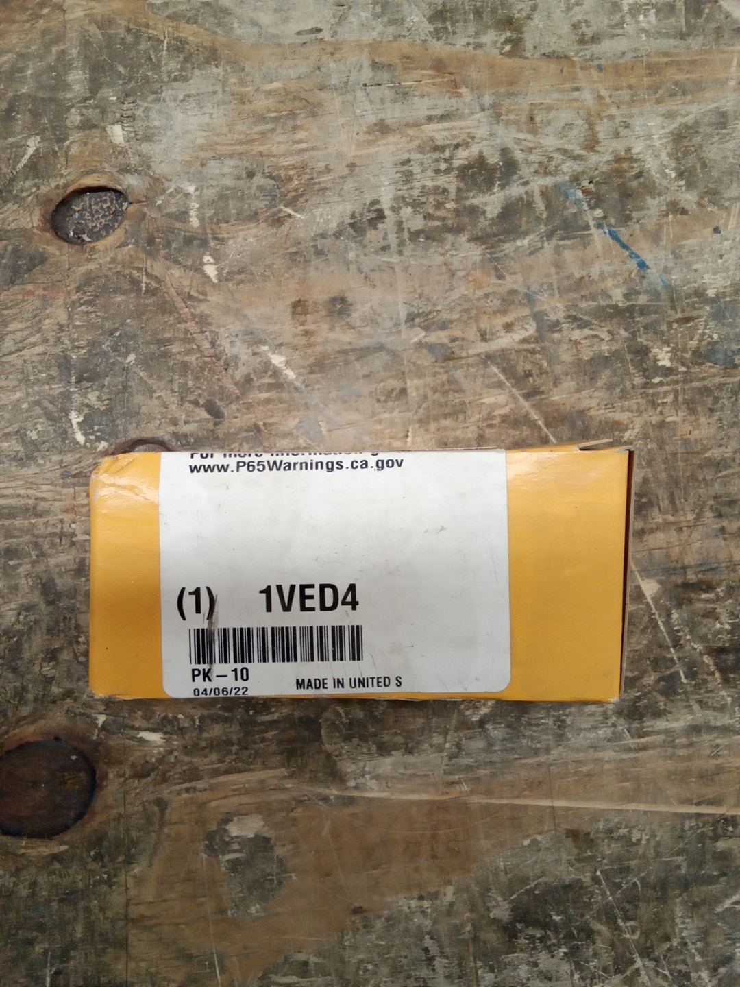 (10-Pk) Parker Male Elbow Brass Tube x MNPT 3/8″ x 1/2″ 159F-8-6 1VED4