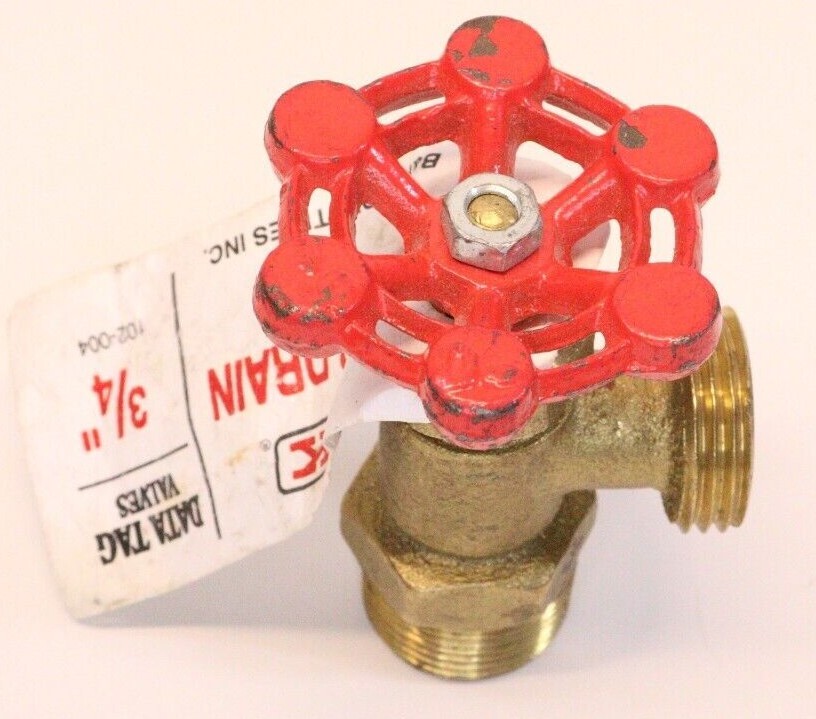 Hose Thread Brass Boiler Drain 102-004 3/4″