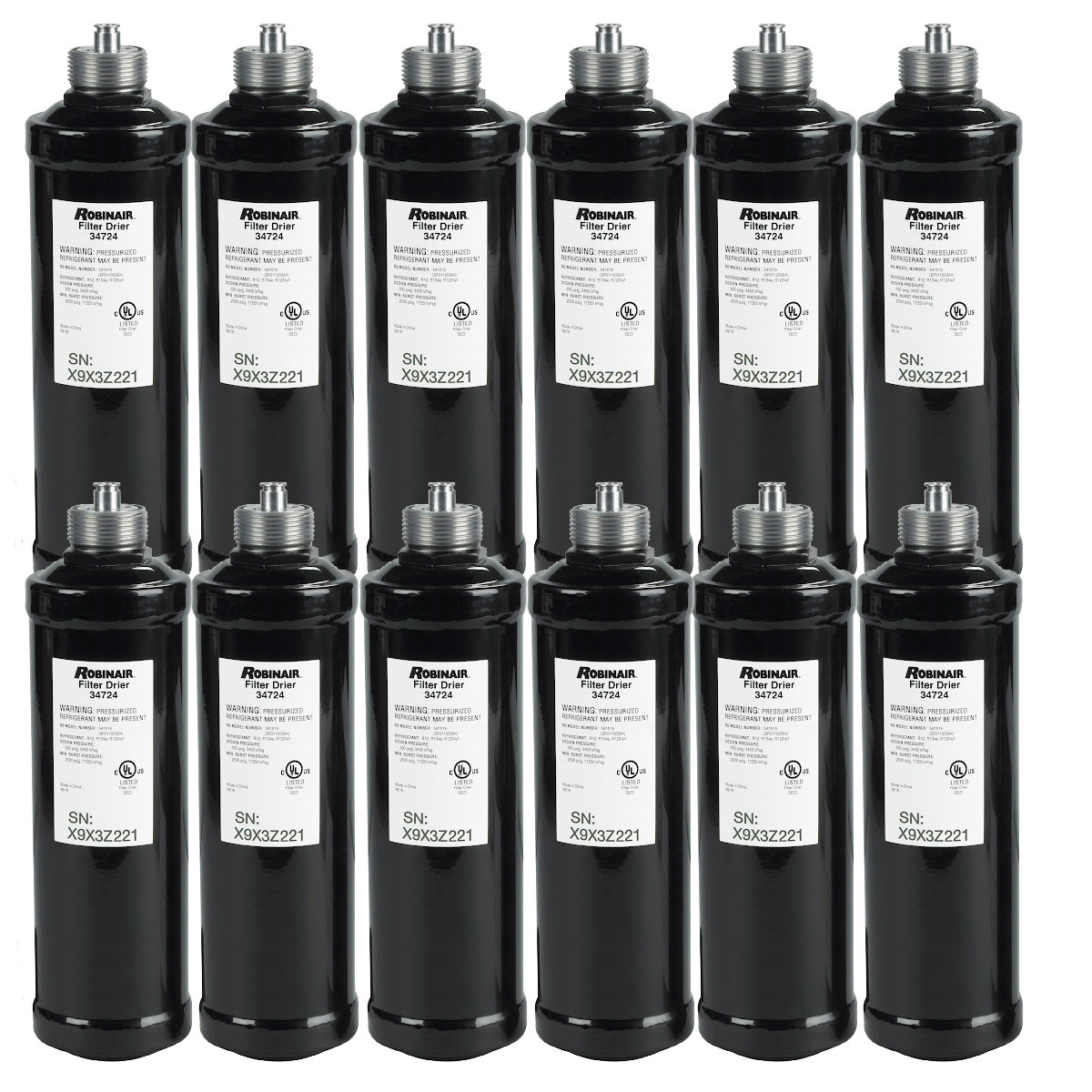 Robinair Recycling Filter-Driers (Spin on Filter) – 12 Pack SP01999915B6N