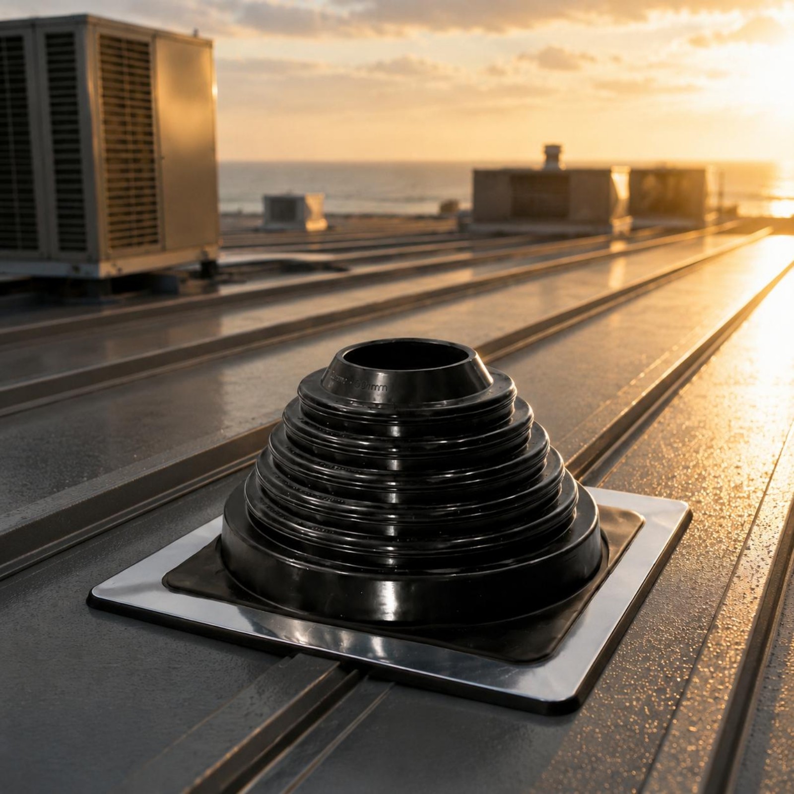 Roof Pipe Flashing Stepped Cone Building Hardware Easy Installation