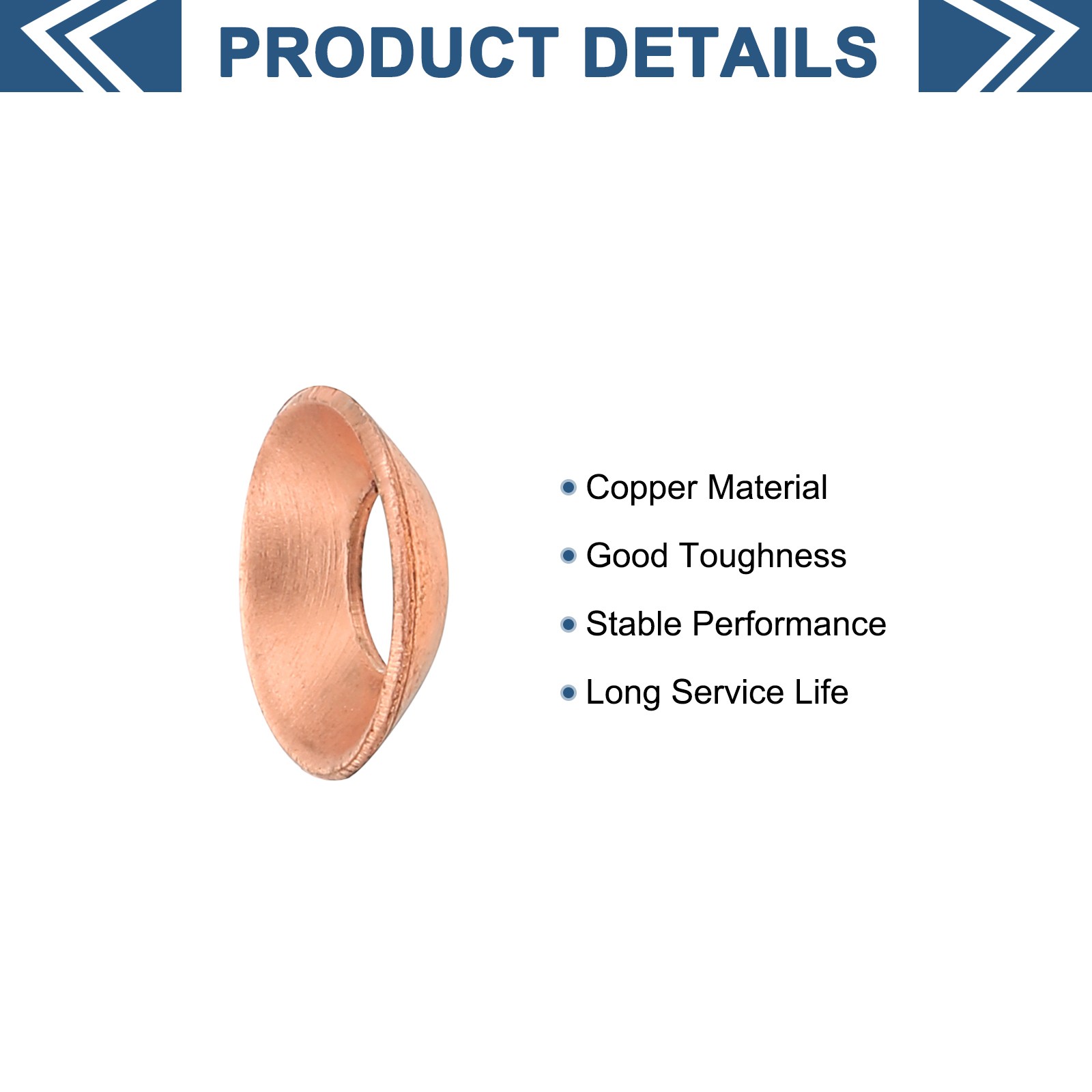 24PCS Copper Flare Gasket 1/4″ Tube Size Suitable for 6.35mm Copper Pipe