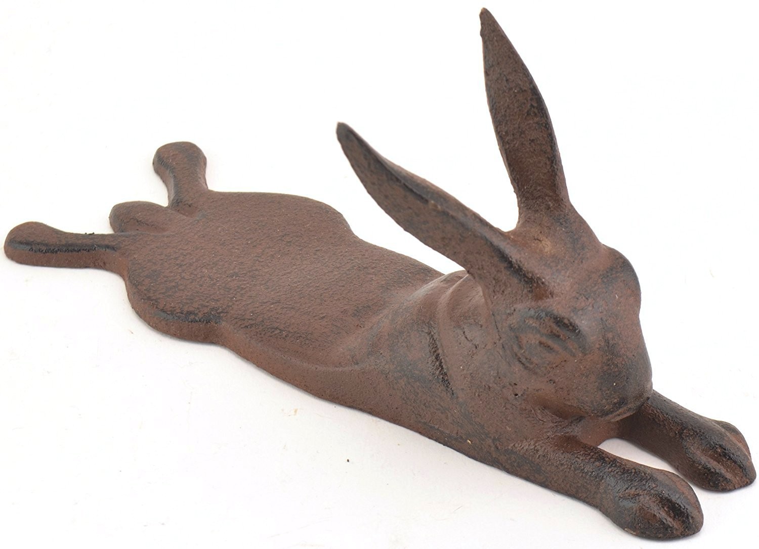 Upper Deck Rabbit Design Cast Iron Door Stop Wedge – Funny Brown