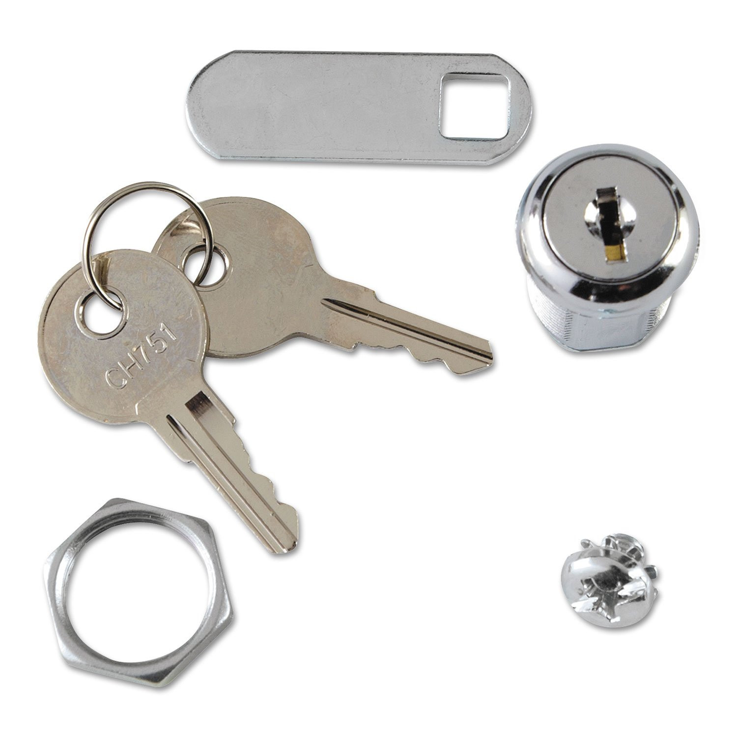 Rubbermaid Commercial Lock & Key for Janitor Cart Cabinet RCP 6181-L2