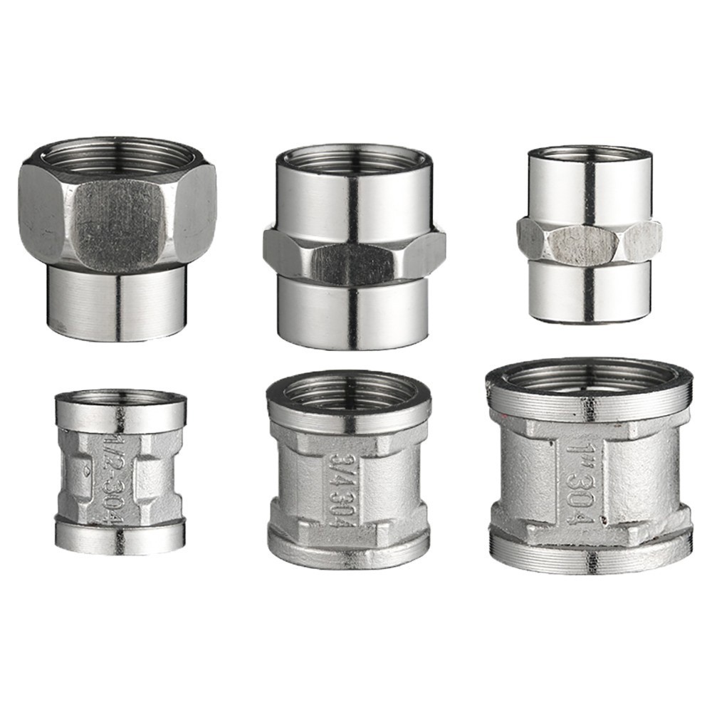 201 Stainless Steel Coupling Female Pipe Fitting Reducing Muff Coupler Connector