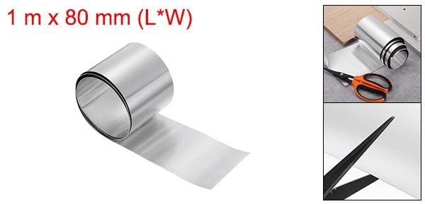 3inx3.3ft Aluminum Flashing Roll 0.5mm Metal Roof Panels for House Repair