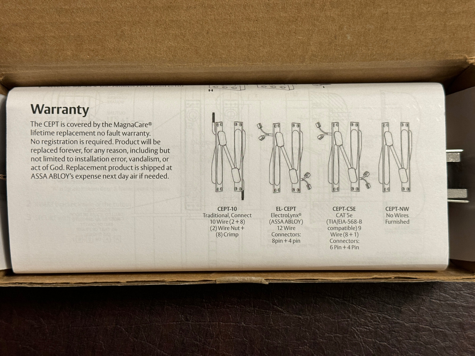ASSA ABLOY Securitron EL-CEPT Concealed Electrical Power Transfer US32D