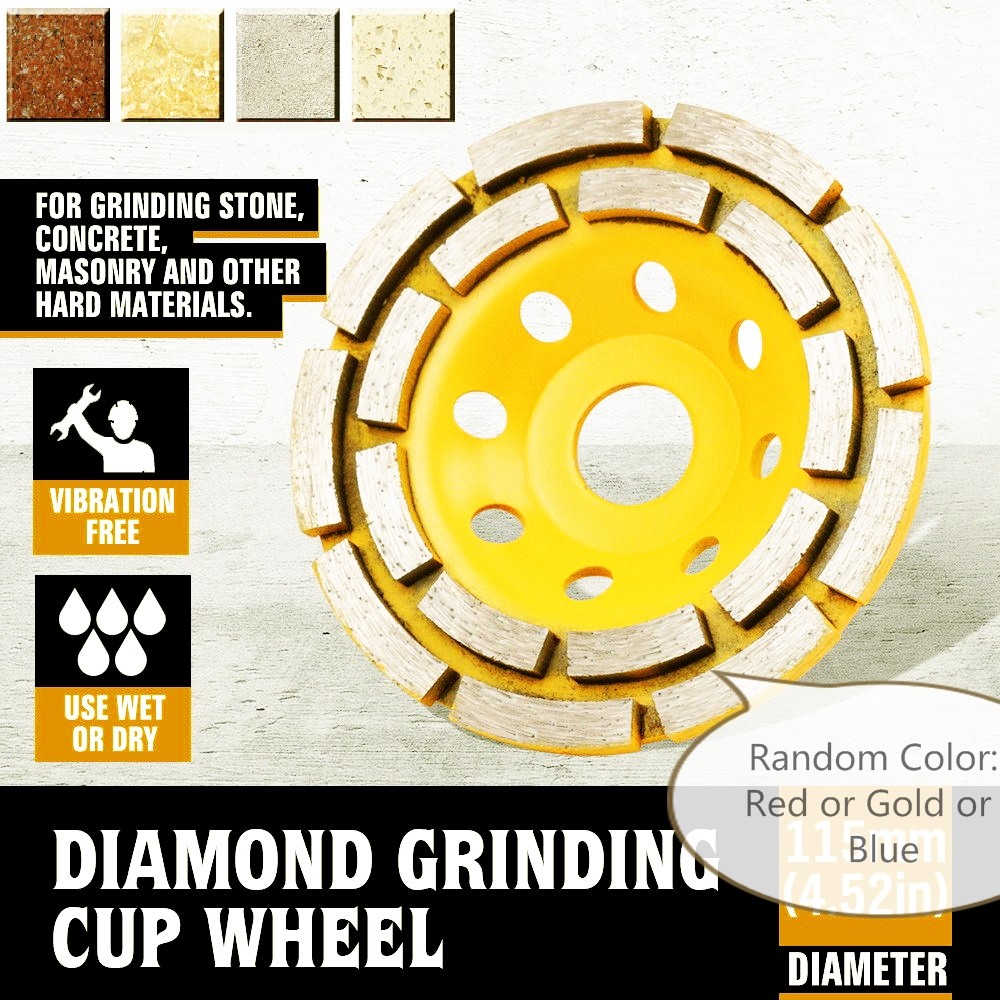 4-1/2″ Double Row Cup wheel 18 Pieces Coarse Grinding Granite Stone Concrete