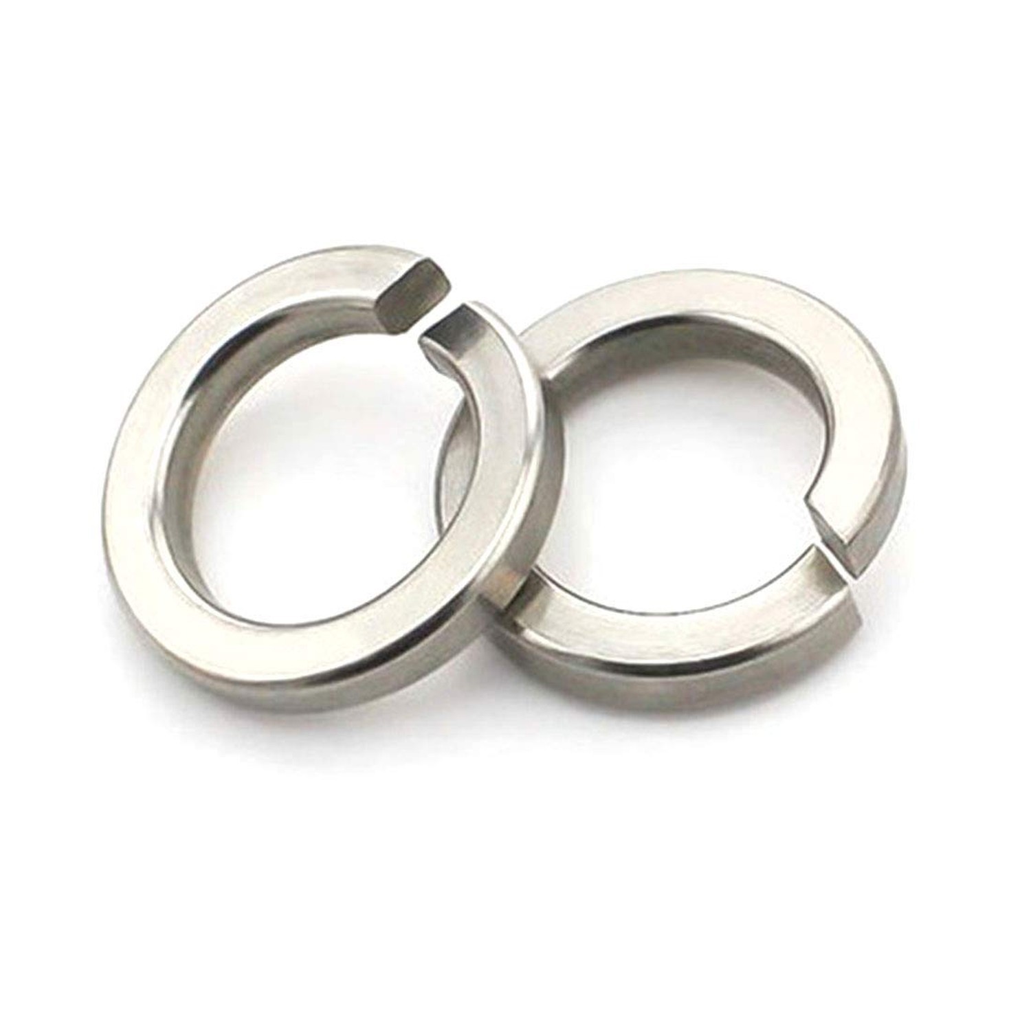 RuiLing 100PCS Split Lock Washer 201 Stainless Steel Spring Lock Washer Elast…