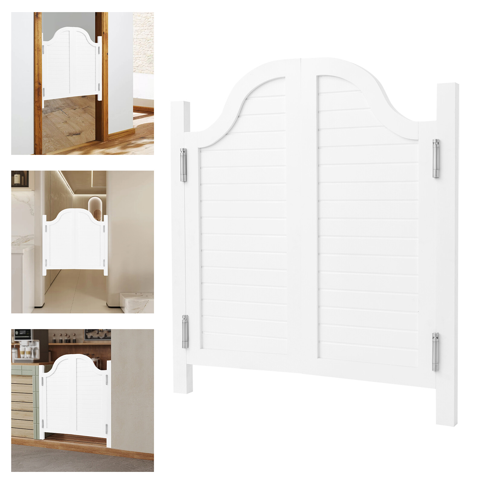 Partition Door Swing Solid Wood Door Partition Door for Shop Entrance White NEW
