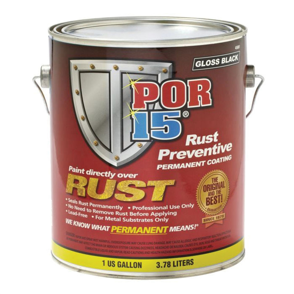 POF.45401 POR-15 INC 45401 High Performance Rust Preventive Permanent Coating,