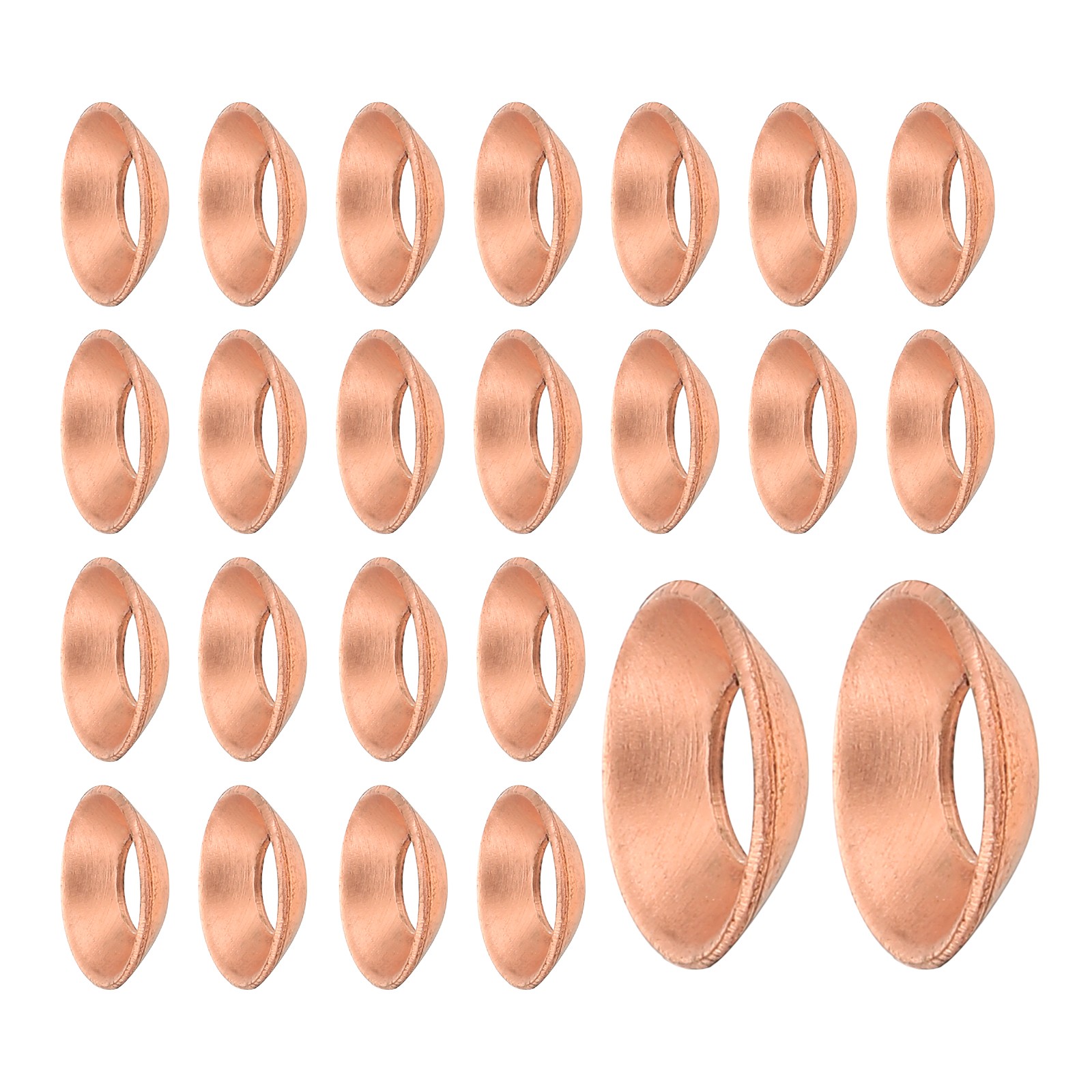 24PCS Copper Flare Gasket 1/4″ Tube Size Suitable for 6.35mm Copper Pipe