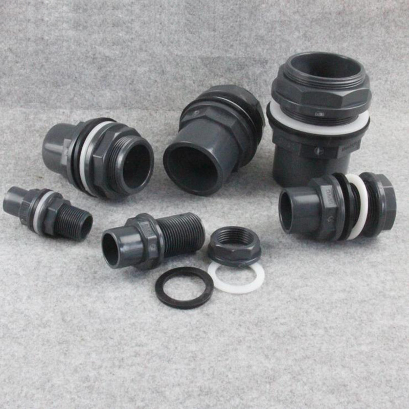PVC Pipe Fitting for Fish Tank 20/25/32/40/50/63mm Water Tank Thread Connector