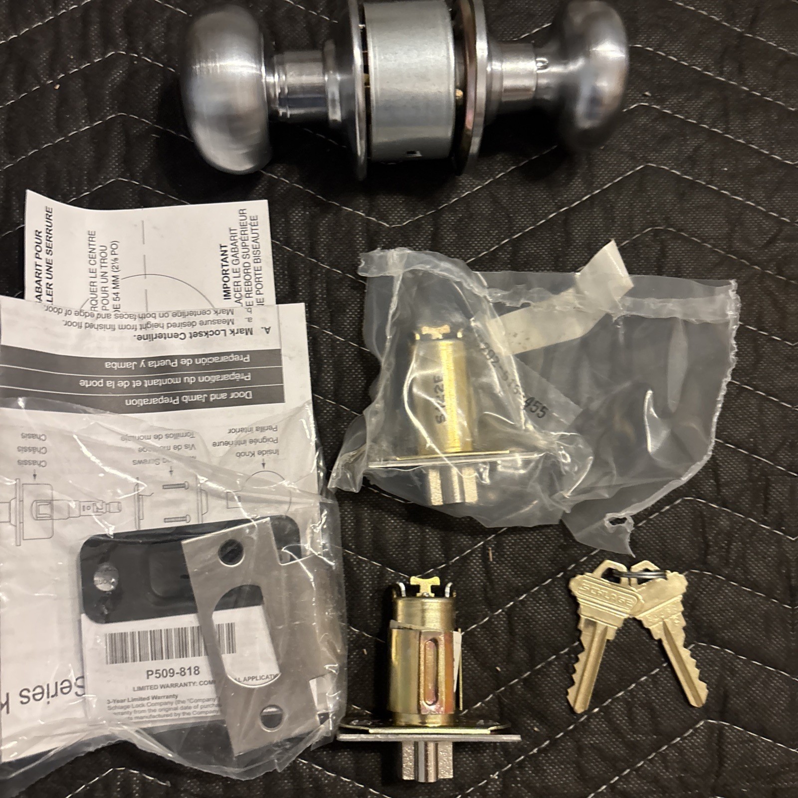 Schlage Commercial A80PD PLY 626 Storeroom Lock, Satin Chrome