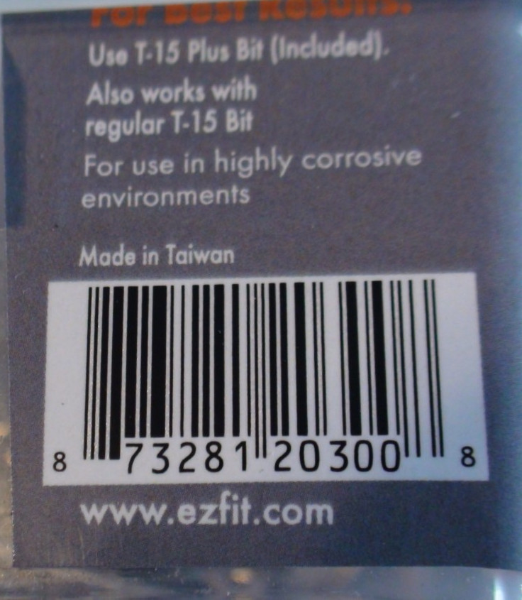 (3 box) EZFIT 316SS-Star212TH #7 x 2 1/2″ Stainless Trim Head Screws + Bit 3 Lb.