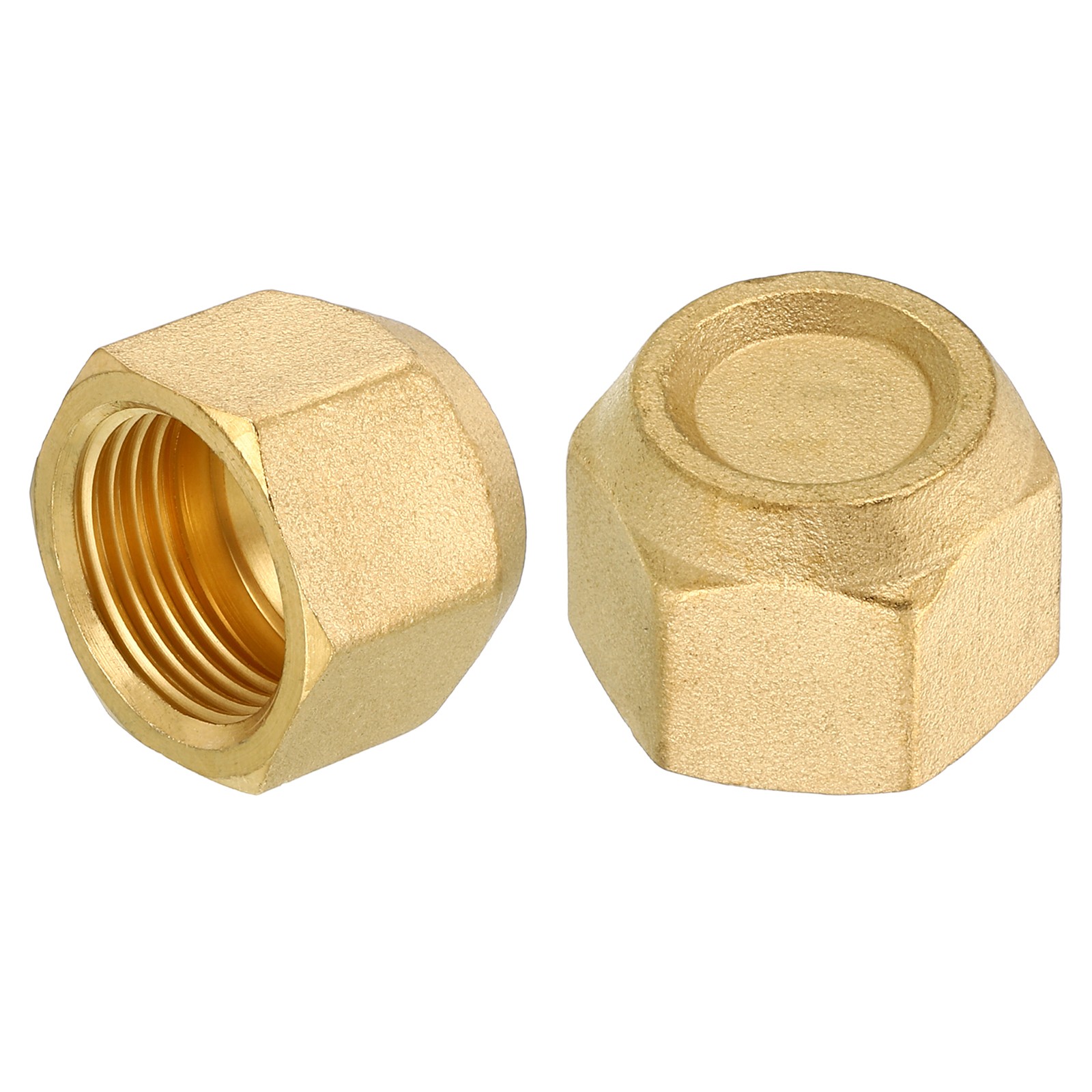 2Pcs 5/8″ Brass Flare Cap REPAIR 45Degree 7/8-14UNF Female