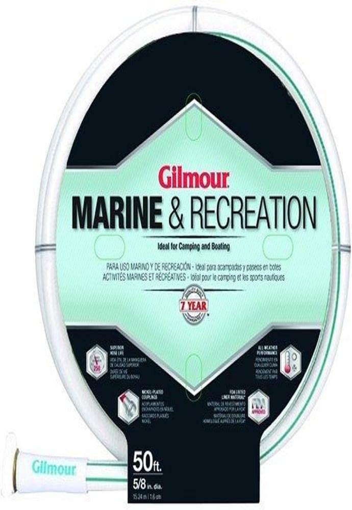 Gilmour 894501-1001 Vinyl Heavy-Duty Garden Hoses, 5/8″ x 75″