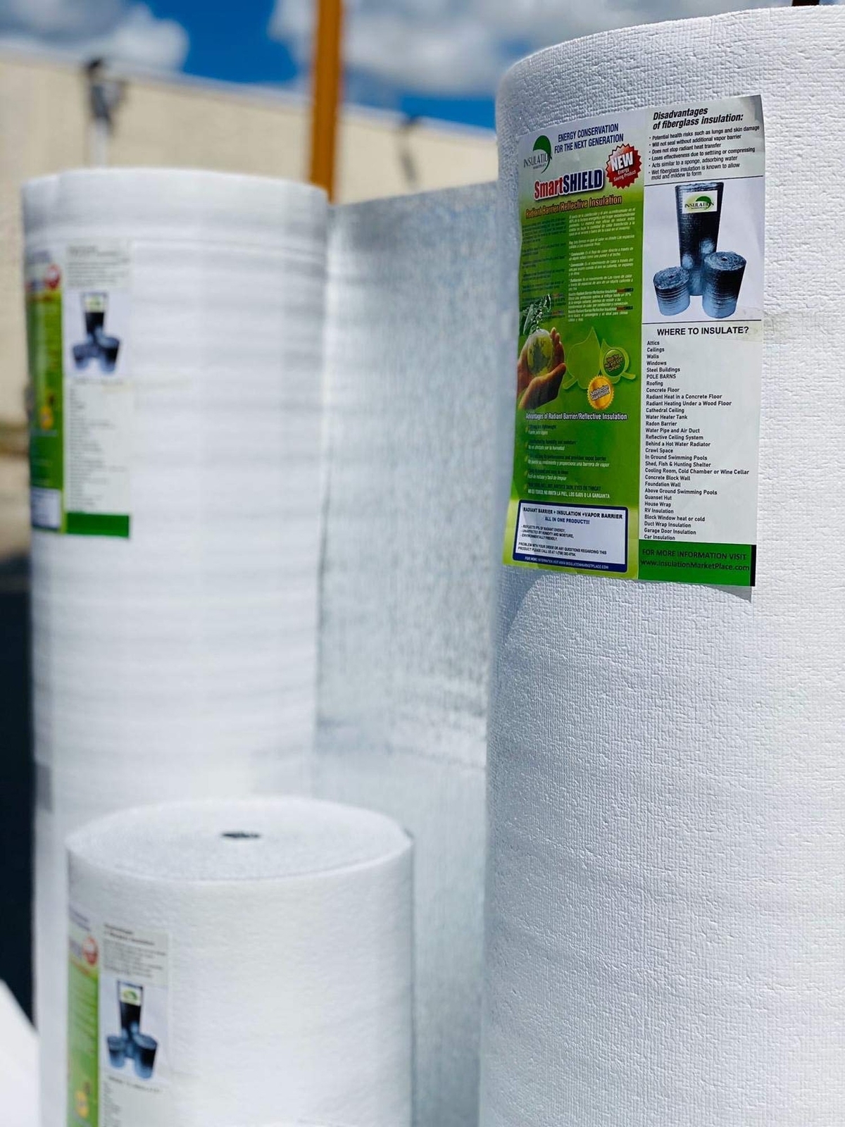 SmartSHIELD -3mm 48″x100ft Reflective Insulation roll, Foam Core Radiant Barr…
