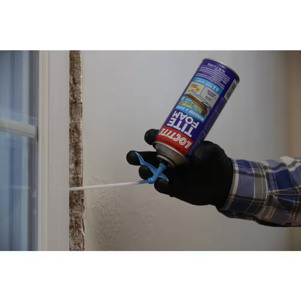 TITE FOAM Windows and Doors Spray Foam, Bright White, 12 Oz. Can, Insulating Spr