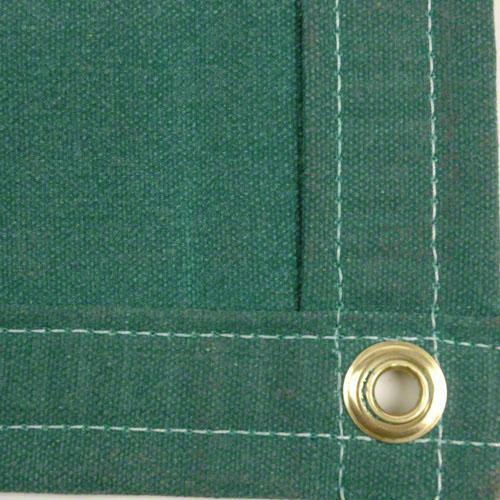 Sigman 8′ x 14′ Heavy Duty Cotton Canvas Tarp 18 OZ – Green – Made in USA – New