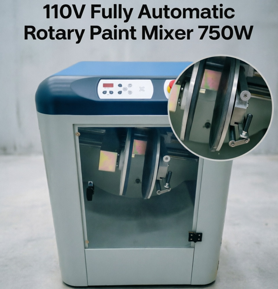 110V 750W Fully Automatic Rotary Paint Mixer and Vertical 3D Rotating Oil Mixer