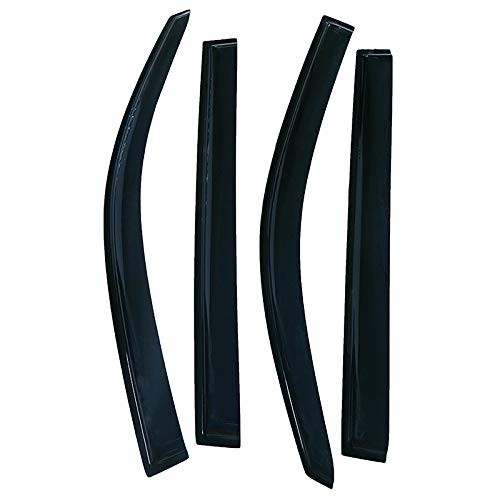 4pcs Dark Smoke Side Window Wind Deflectors for 2008-2015 Toyota Highlander